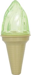 Pet Life Ice Cream Cone Cooling Lick & Gnaw Fillable & Freezable Teething Dog Toy, Green slide 1 of 2