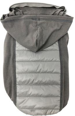 Show full view: Pet Life Apex Lightweight Hybrid 4-Season Stretch & Quick-Dry Dog Coat, Grey, Small slide 9 of 11
