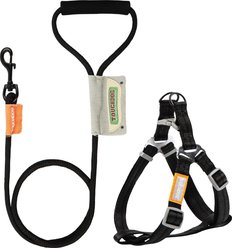 Touchdog Macaron 2-in-1 Durable Nylon Dog Harness & Leash, Black, Small