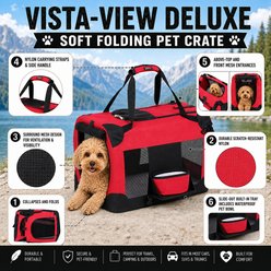 Pet Life Deluxe 360° Vista View House Folding Dog Carrier, Medium slide 2 of 7