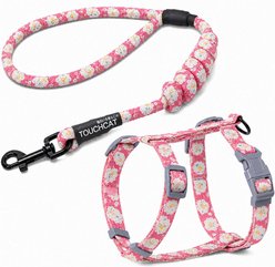 Touchcat Radi Claw Durable Cable Cat Harness & Leash, Pink, Small