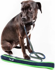 Pet Life Free-Fetcher Hands Free Over-The-Shoulder Shock Absorbent Dog Leash, Navy Blue, Small