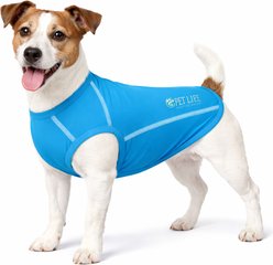 Pet Life Active Racerbark 4-Way Stretch Performance Active Dog T-Shirt, Sky Blue, X-Large