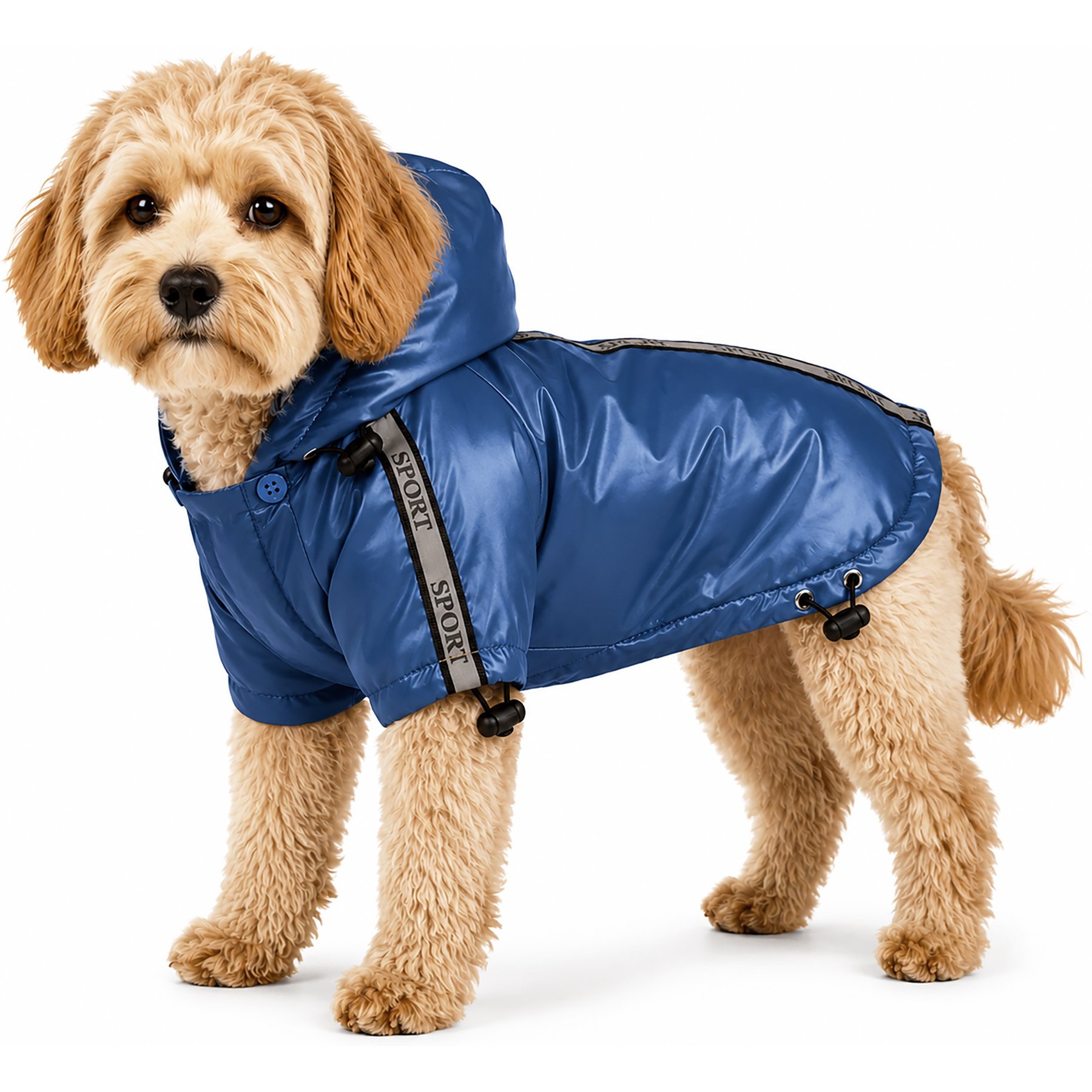 Pet Life Reflecta-Sport Adjustable Weather-Proof Dog Windbreaker Jacket, Small