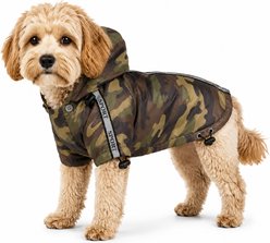 Pet Life Reflecta-Sport Adjustable Reflective Weather-Proof Dog Rainbreaker Jacket, Forest Camouflage, X-Small slide 1 of 9