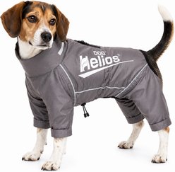 Dog Helios Hurricanine Waterproof & Heat Reflective Full Body Dog Coat Jacket, Grey, X-Large
