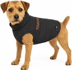 Touchdog Waggin Swag Reversible Dog Coat, Brown/Orange, X-Small