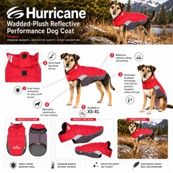 Dog Helios Hurricane Reflective Dog Coat, Red, X-Small slide 2 of 9