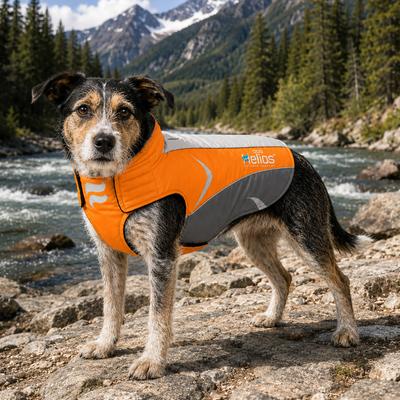 Show full view: Dog Helios Altitude Mountaineer Dog Coat, Orange, Small slide 7 of 10