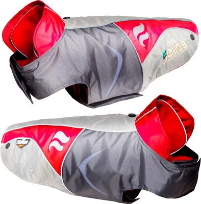 Show full view: Dog Helios Lotus 2-in-1 Convertible Dog Jacket, Red, X-Small slide 4 of 6