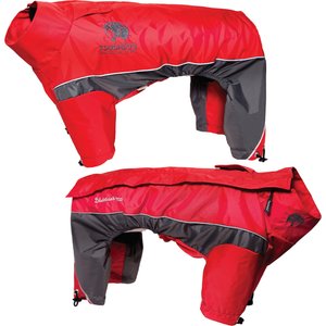 Touchdog Quantum-Ice Full-Bodied Reflective Dog Jacket with Blackshark Technology, Red, Large