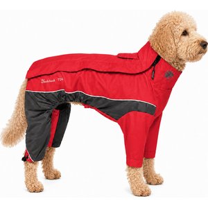 Touchdog Quantum-Ice Full-Bodied Reflective Dog Jacket with Blackshark Technology, Red, Large