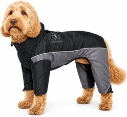 Touchdog Quantum-Ice Full-Bodied Reflective Dog Jacket with Blackshark Technology, Grey, Large