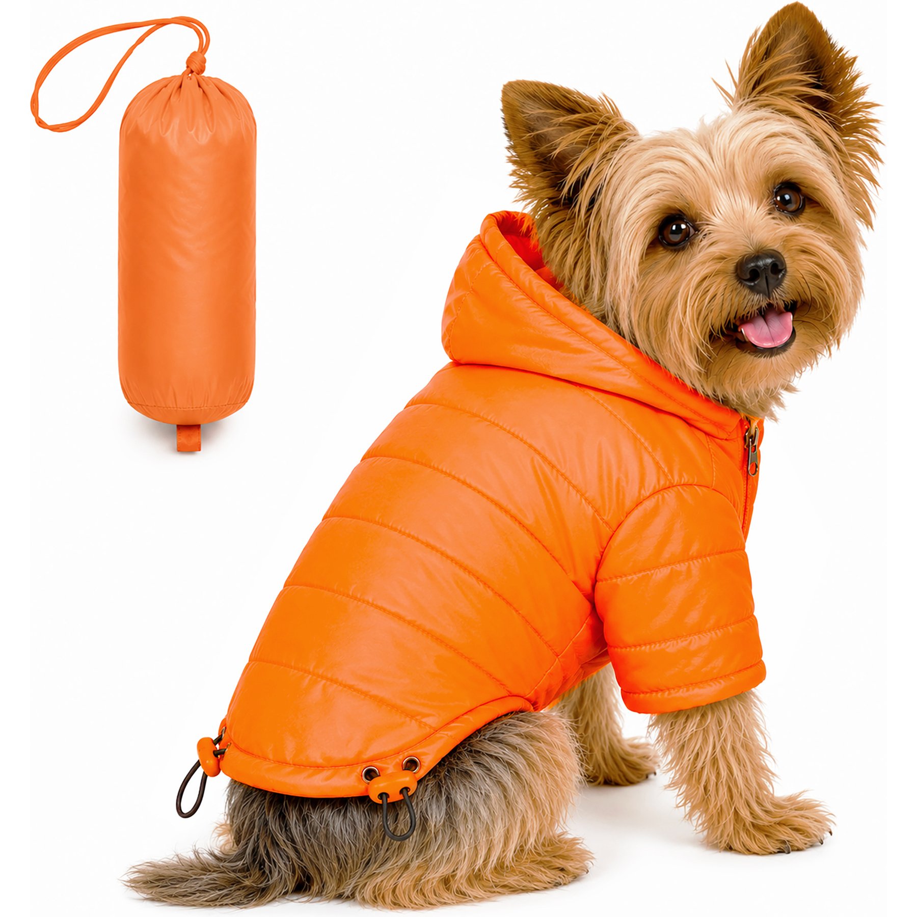 Pet Life Lightweight Sporty Avalanche Dog Coat, Orange, Medium