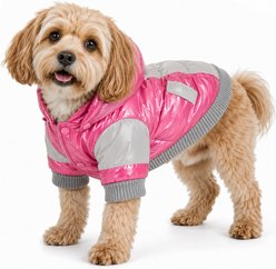 Pet Life Sporty Vintage Aspen Dog Ski Jacket, Pink, Medium