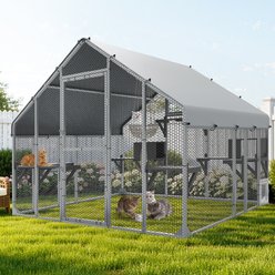 Yitahome Catio Outdoor Escape Proof Metal Enclosure Cat Exercise Pen, 94-in