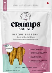 Crumps' Naturals Plaque Busters Original Dental Dog Treats, 9.5-oz bag, 10 count