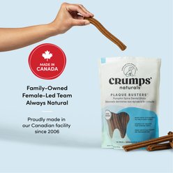 Crumps' Naturals Plaque Busters with Pumpkin Spice Dental Dog Treats, 9.5-oz bag, 10 count slide 2 of 8
