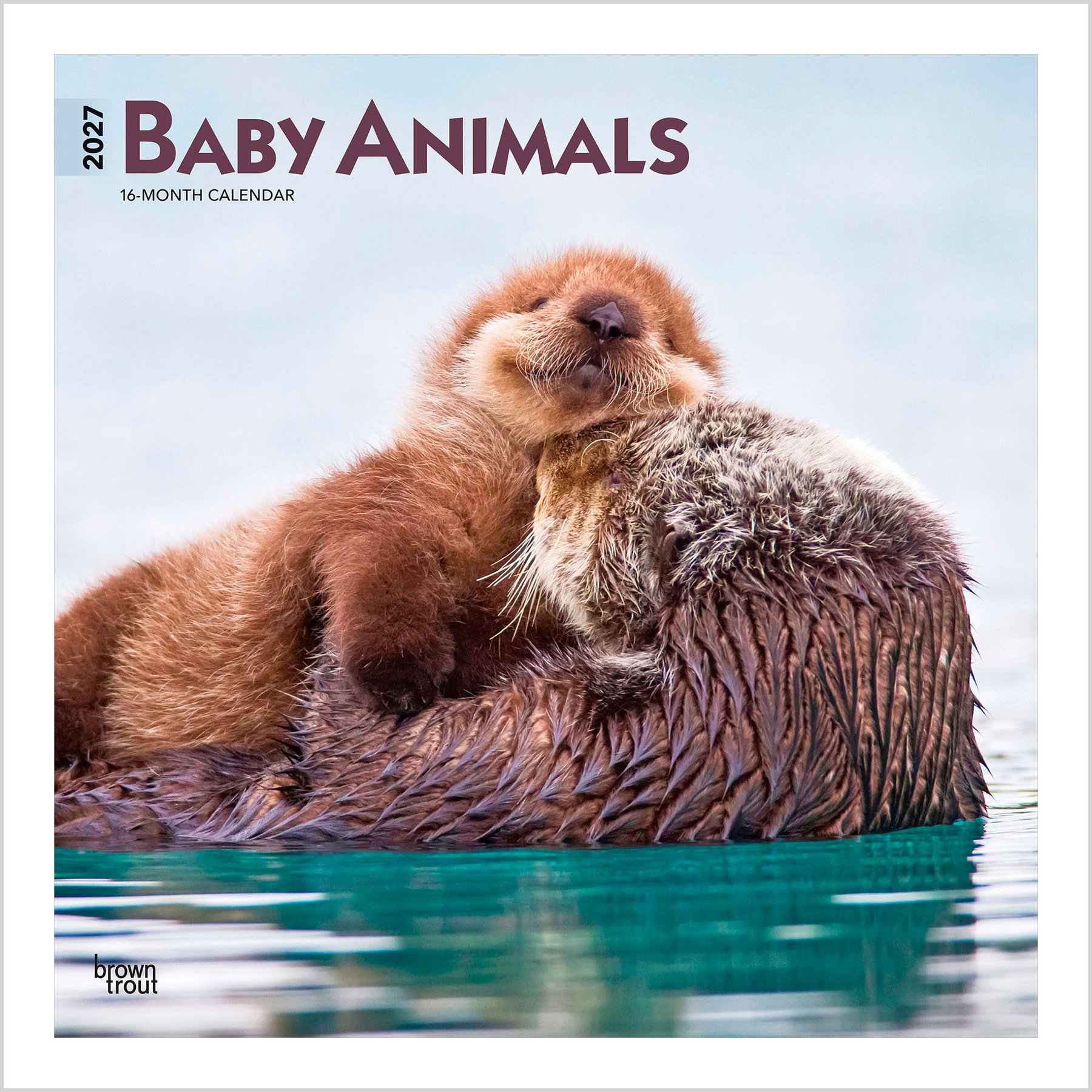 BrownTrout Publishers Baby Animals 2027 Wall Calendar