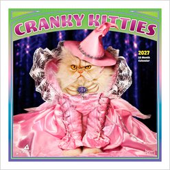 BrownTrout Publishers Avanti Cranky Kitties Official 2027 Wall Calendar