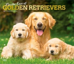 BrownTrout Publishers Golden Retrievers 2027 Deluxe Wall Calendar