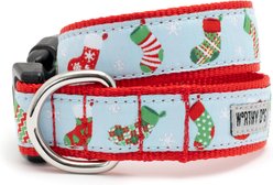 The Worthy Dog Stockings Were Hung Adjustable Dog Collar, Blue, X-Large: 17 to 23-in neck, 1-in neck