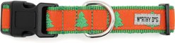 The Worthy Dog Shimmering Spruce Adjustable Dog Collar, Red, X-Large: 17 to 23-in neck, 1-in neck slide 2 of 3