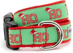 The Worthy Dog Santa's Cheer Adjustable Dog Collar, Green, Medium: 11 to 17-in neck, 1-in wide