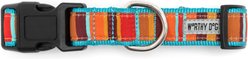 The Worthy Dog Fall Fiesta Stripe Adjustable Dog Collar, Multicolor, Medium: 11 to 17-in neck, 1-in wide slide 2 of 3
