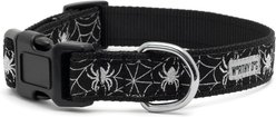 The Worthy Dog Creepy Crawler Adjustable Dog Collar, Black, Large: 14 to 20-in neck, 1-in wide slide 2 of 3