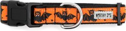 The Worthy Dog Batty Adjustable Dog Collar, Orange, Large: 14 to 20-in neck, 1-in wide slide 2 of 3