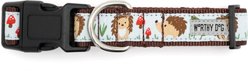 The Worthy Dog Hedgehog Adjustable Dog Collar, Blue, Small: 8 to 14-in neck, 5/8-in wide slide 2 of 3