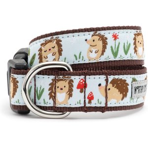 The Worthy Dog Hedgehog Adjustable Dog Collar, Blue, Large: 14 to 20-in neck, 1-in wide