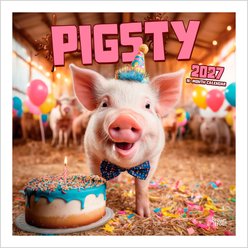 BrownTrout Publishers Pigsty 2027 Wall Calendar
