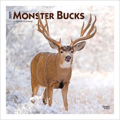 BrownTrout Publishers Monster Bucks 2027 Wall Calendar