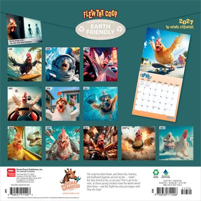 Show full view: BrownTrout Publishers Flew the Coop 2027 Wall Calendar slide 2 of 9