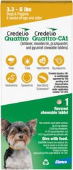 Credelio Quattro/Credelio Quattro-CA1 Chewable Tablets for Dogs, 3.3-6 lbs, 1 Chewable (1-mo. supply)