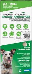 Credelio Quattro /Credelio Quattro-CA1 Chewable Tablets for Dogs, 25.1-50 lbs, 1 Chewable (1-mo. supply)
