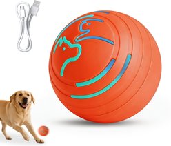 Newget Interactive Durable Remote Control Chew Resistant Ball Dog Toy with Multiple Modes, Bouncing, Auto Rolling & Light Effects
