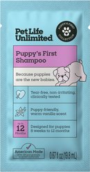 Pet Life Unlimited Puppy's First Deep-Cleaning Warm Vanilla Dog Shampoo, 0.67-fl oz pouch