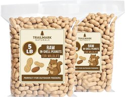 Trailmark Naturals In Shell Raw Peanuts Bird Food, 5-lb bag, 2 count