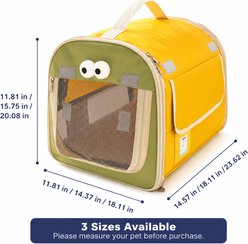 NonoPets Portable Outdoor Waterproof & Breathable Bag Dog & Cat Tent & Carrier, 18-in slide 2 of 9