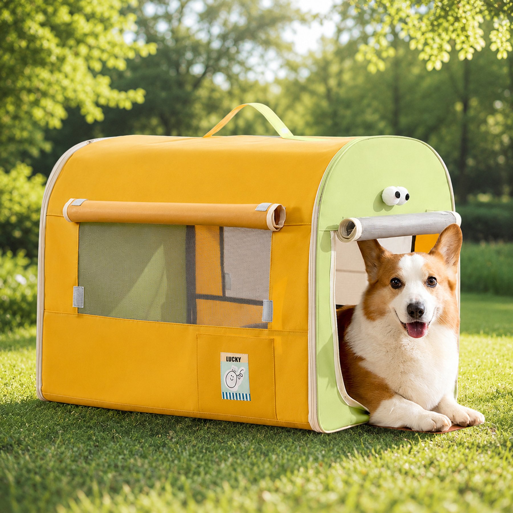 NonoPets Portable Outdoor Waterproof & Breathable Bag Dog & Cat Tent & Carrier, 18-in