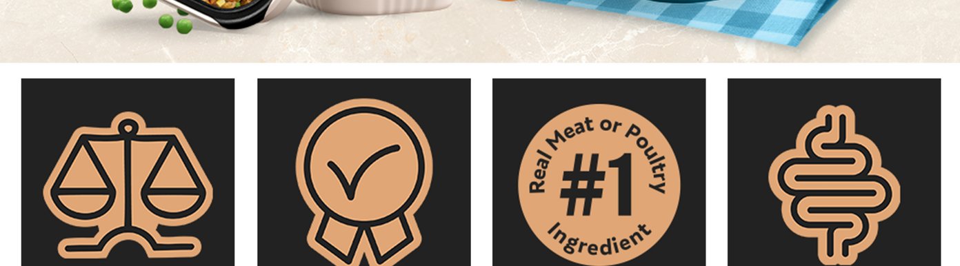 Cesar Home Delights is designed to satisfy even picky eaters with delicious recipes that are easy to digest and hard to resist. The wholesome meals can be served on their own as a complete meal or paired with kibble to add flavor, variety, and excitement to everyday feeding.