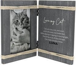 Pavilion Love My Cat Hinged Picture Frame, Gray slide 2 of 5
