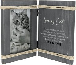 Pavilion Love My Cat Hinged Picture Frame, Gray slide 1 of 5
