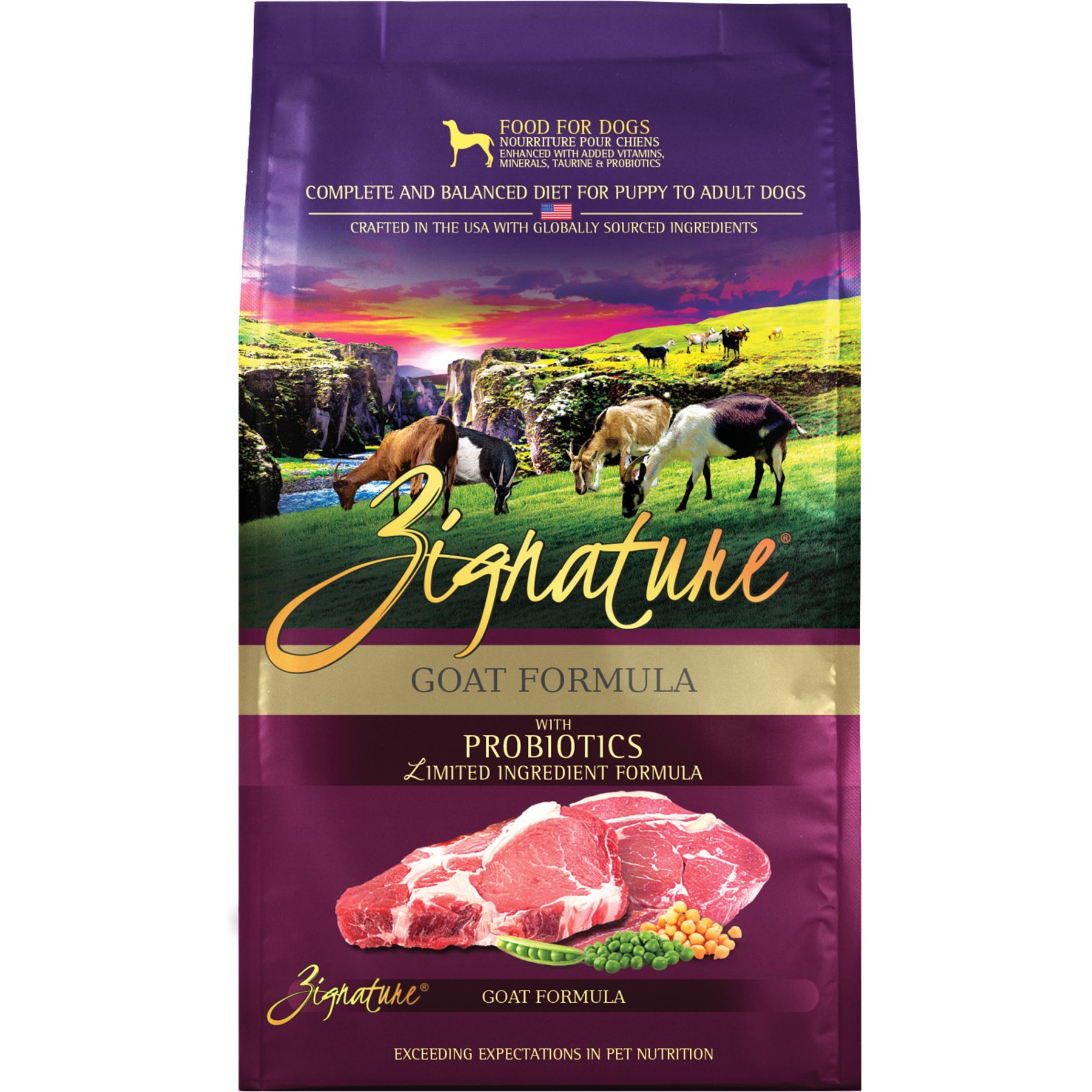 Zignature Goat Limited Ingredient Formula Dry Dog Food, 12.5-lb bag