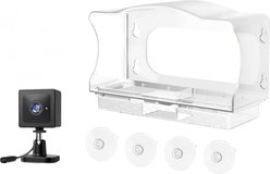 COOLFLY Freeseason Flat Top Waterproof Smart Window Bird Feeder Camera Mount Wild Bird Watching Supplies, Clear