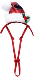 Just Joyful Santa Hat Dog Headband, Multicolor