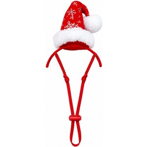 Just Joyful Christmas Santa Hat Dog Headband, Multicolor